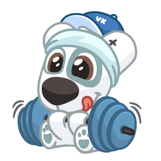 💪 Стикер «Праздничный Спотти» для Telegram