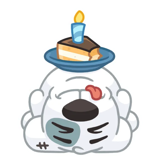🙃 Стикер «Праздничный Спотти» для Telegram