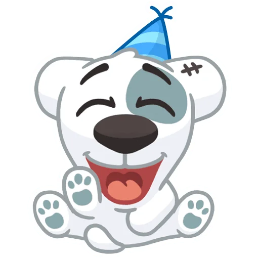 🥳 Стикер «Праздничный Спотти» для Telegram