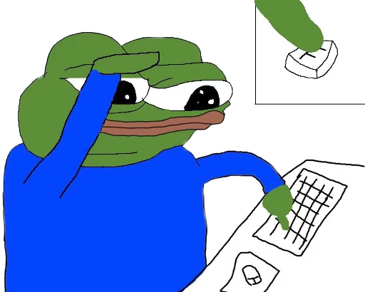 🐸 Стикер «Press F» для Telegram