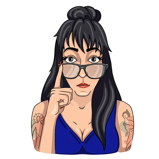 👓 Стикер «fialkovskaya_yana» для Telegram