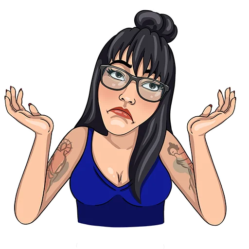 🤷‍♀️ Стикер «fialkovskaya_yana» для Telegram