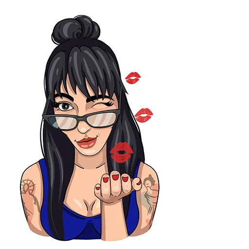 😘 Стикер «fialkovskaya_yana» для Telegram