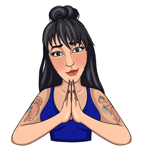 🙏 Стикер «fialkovskaya_yana» для Telegram