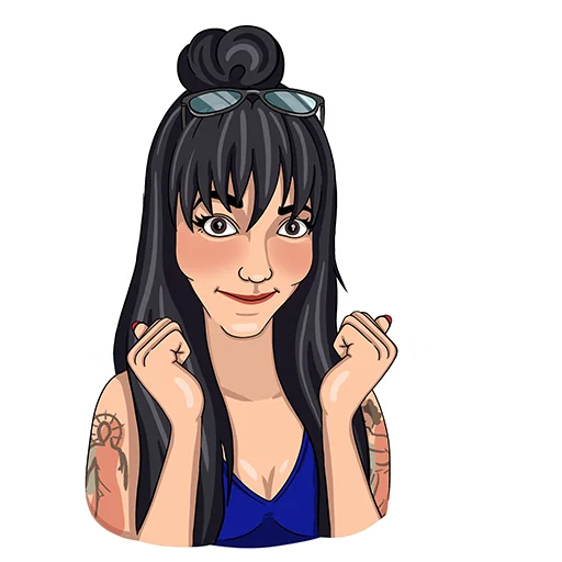 ☺️ Стикер «fialkovskaya_yana» для Telegram