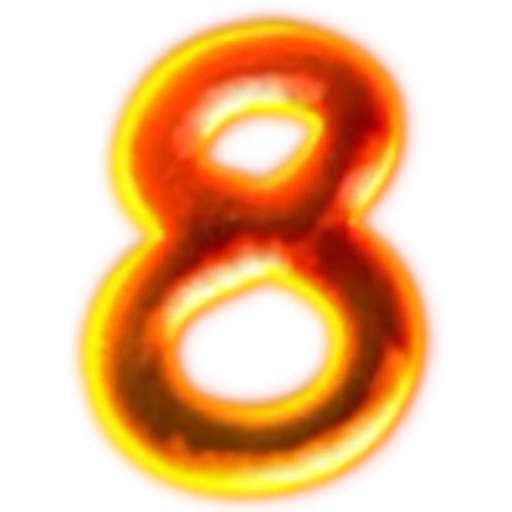 8️⃣ Эмодзи «Fiery Alphabet» для Telegram