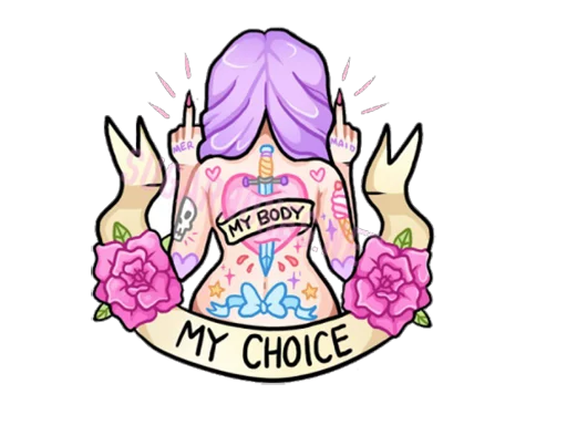 🌸 Стикер «grl_pwr» для Telegram