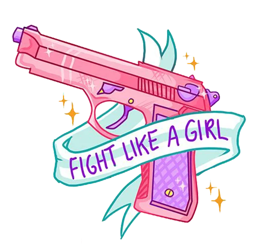 🔫 Стикер «grl_pwr» для Telegram