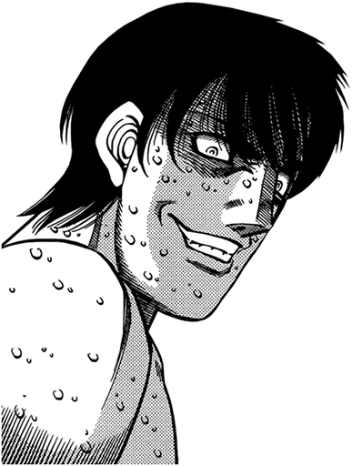 😈 Стикер «Hajime no ippo» для Telegram