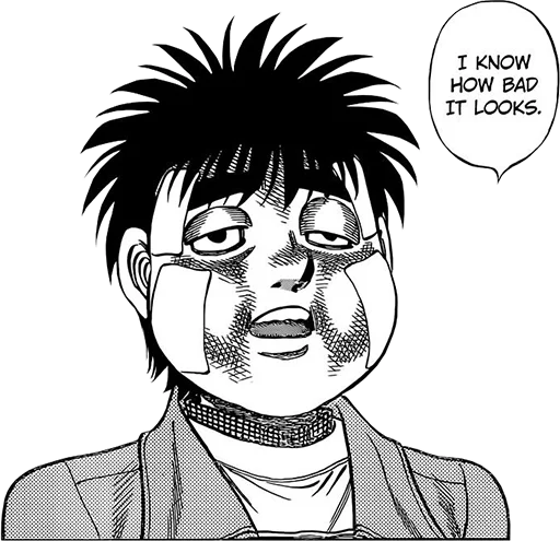 😣 Стикер «Hajime no ippo» для Telegram