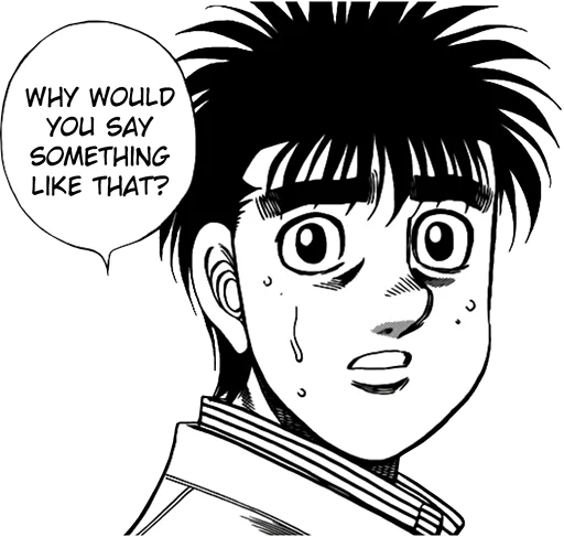 🙁 Стикер «Hajime no ippo» для Telegram