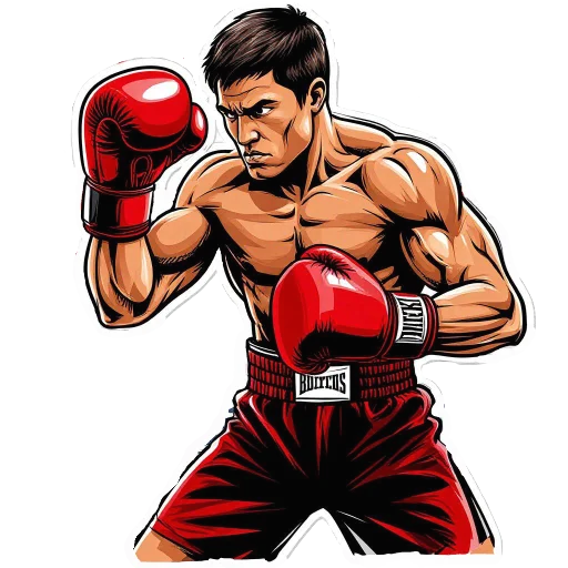 🥊 Стикер «Качайся» для Telegram