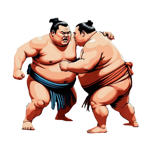 🤼 Стикер «Качайся» для Telegram
