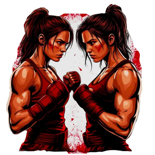 🤼‍♀️ Стикер «Качайся» для Telegram