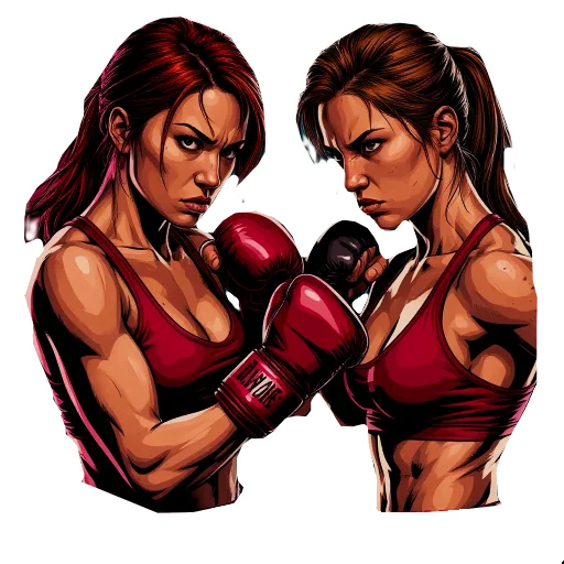 🤼‍♀️ Стикер «Качайся» для Telegram