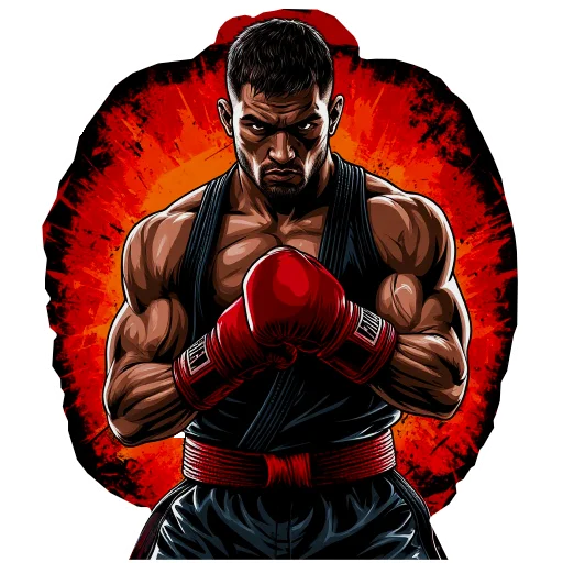 🥊 Стикер «Качайся» для Telegram