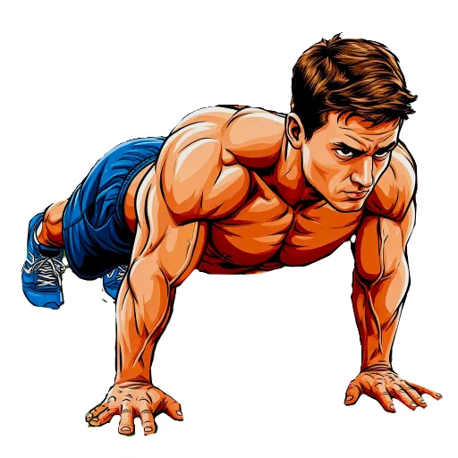 🏋 Стикер «Качайся» для Telegram