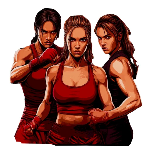 🤼‍♀️ Стикер «Качайся» для Telegram