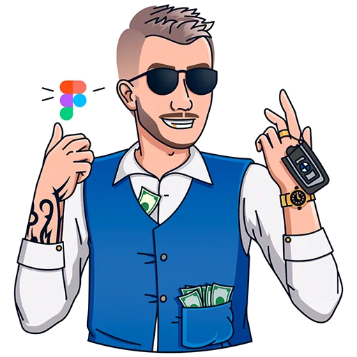 😎 Стикер «Figma Guys» для Telegram