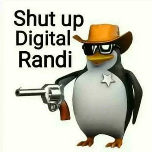 😆 Стикер «Linux users» для Telegram