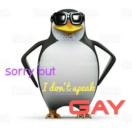 😌 Стикер «Linux users» для Telegram