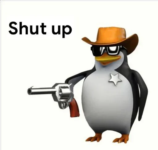 😕 Стикер «Linux users» для Telegram