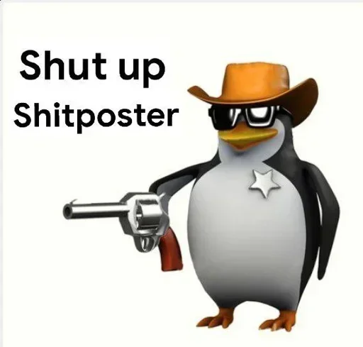 😒 Стикер «Linux users» для Telegram