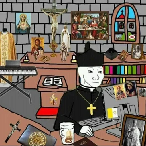 😇 Стикер «Christianity» для Telegram