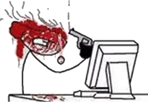 😐 Стикер «Desk / meme faces» для Telegram