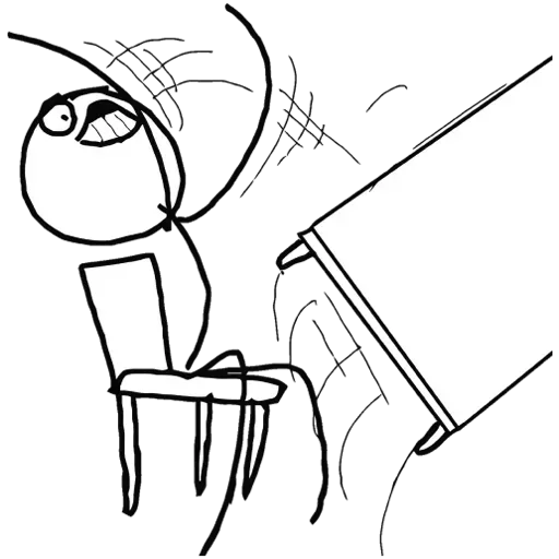 😠 Стикер «Desk / meme faces» для Telegram