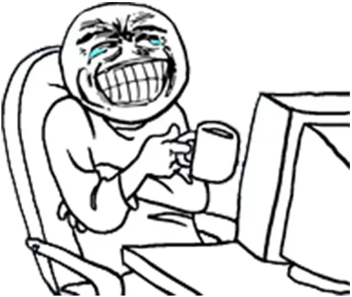 😂 Стикер «Desk / meme faces» для Telegram