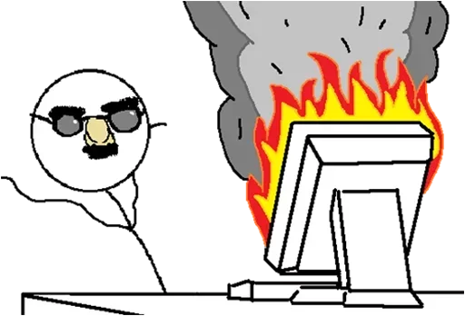 😎 Стикер «Desk / meme faces» для Telegram