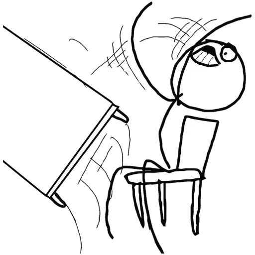 😠 Стикер «Desk / meme faces» для Telegram