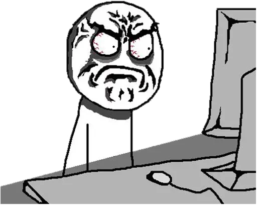 😡 Стикер «Desk / meme faces» для Telegram