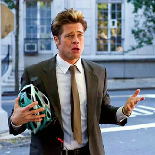 😩 Стикер «Brad Pitt» для Telegram