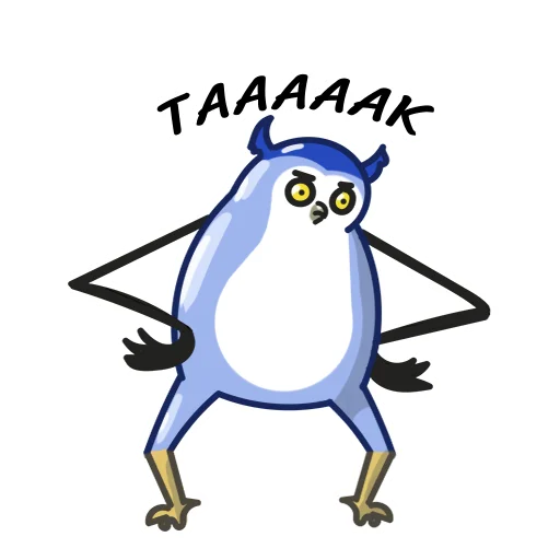 😐 Стикер «Филин Фил» для Telegram