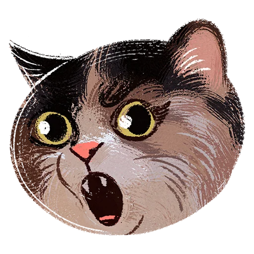 😱 Стикер «Котомемы» для Telegram