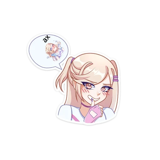 👂 Стикер «Филомена Валентинка» для Telegram