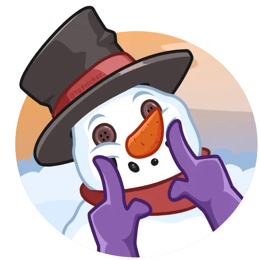 Стикер 21 New Year Stickers