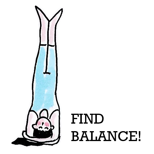 😡 Стикер «Find Balance» для Telegram