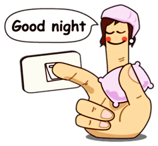 ☝️ Стикер «Fingers» для Telegram