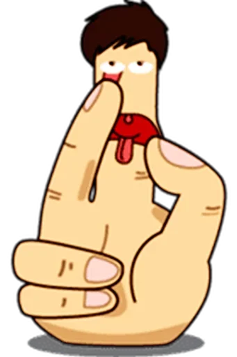 ☝️ Стикер «Fingers» для Telegram