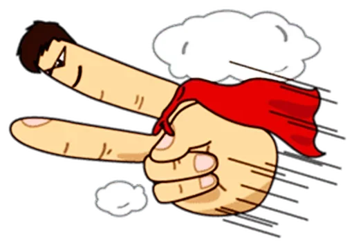 ✌ Стикер «Fingers» для Telegram