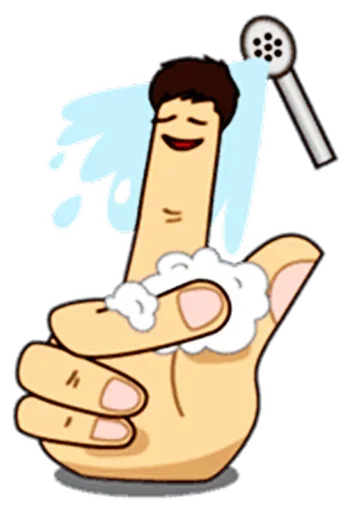 ☝️ Стикер «Fingers» для Telegram