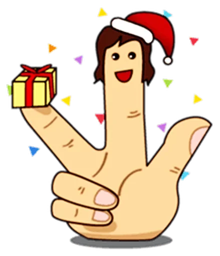 ☝️ Стикер «Fingers» для Telegram