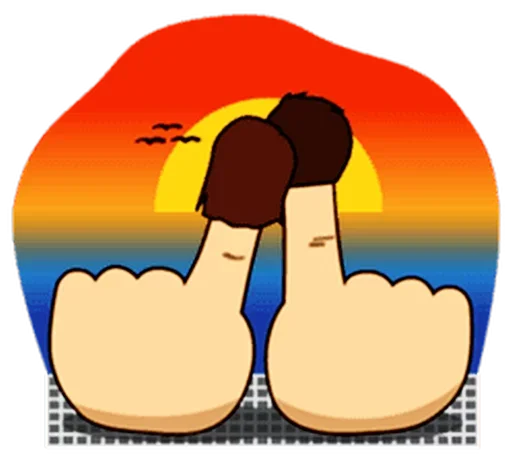 ☝️ Стикер «Fingers» для Telegram