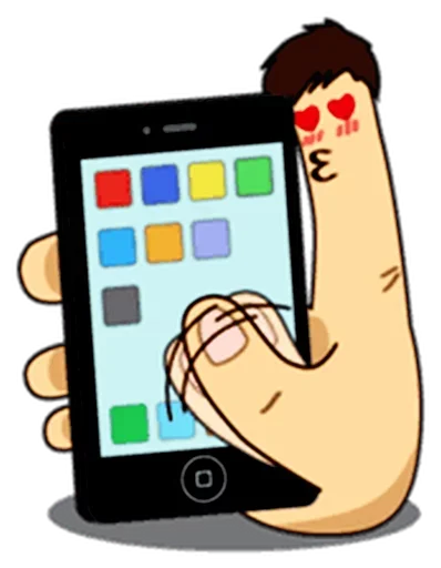 ☝️ Стикер «Fingers» для Telegram