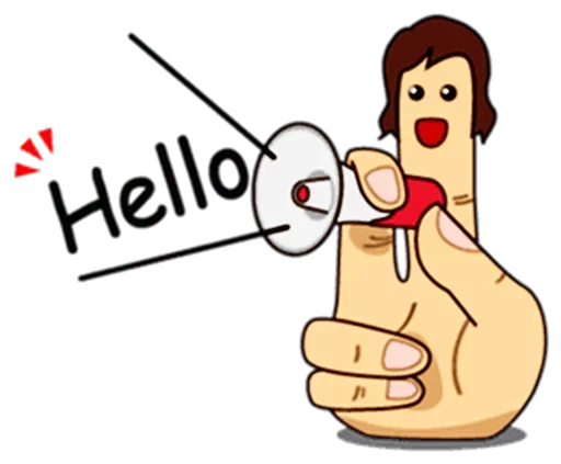 ☝️ Стикер «Fingers» для Telegram