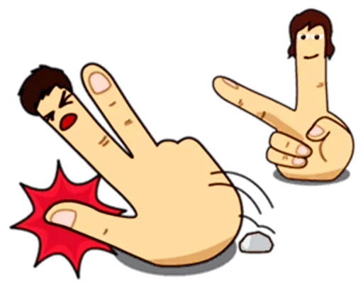 ☝️ Стикер «Fingers» для Telegram