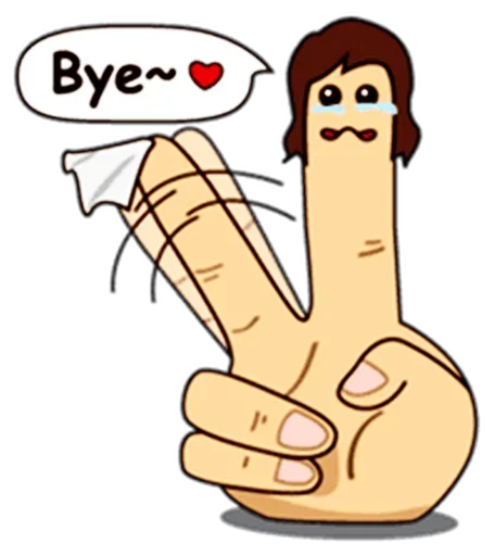 ☝️ Стикер «Fingers» для Telegram